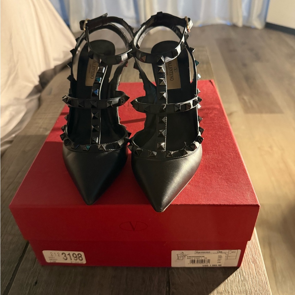 Valentino Black Studded Heels